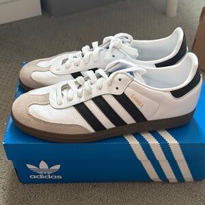 Adidas White and Black Classic Sneakers